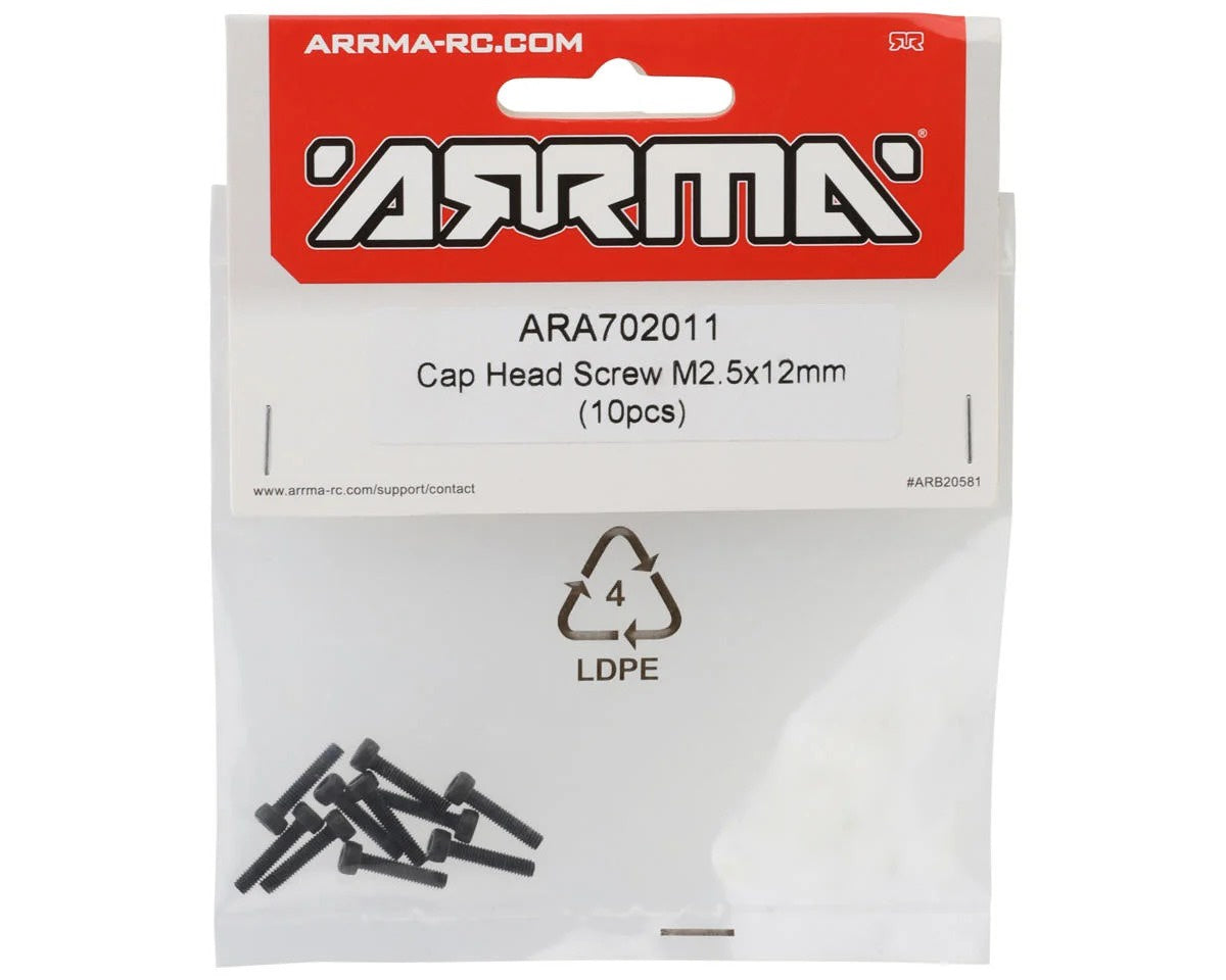 Cap Head Screw M2.5x12mm (10pcs)