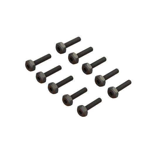 2.5x12mm Hex Head Screws (10) (ARA702019)