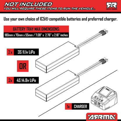 1/7 Limitless 120 8S BLX Ready to Run (Red/Black) (ARA7816T1)_8