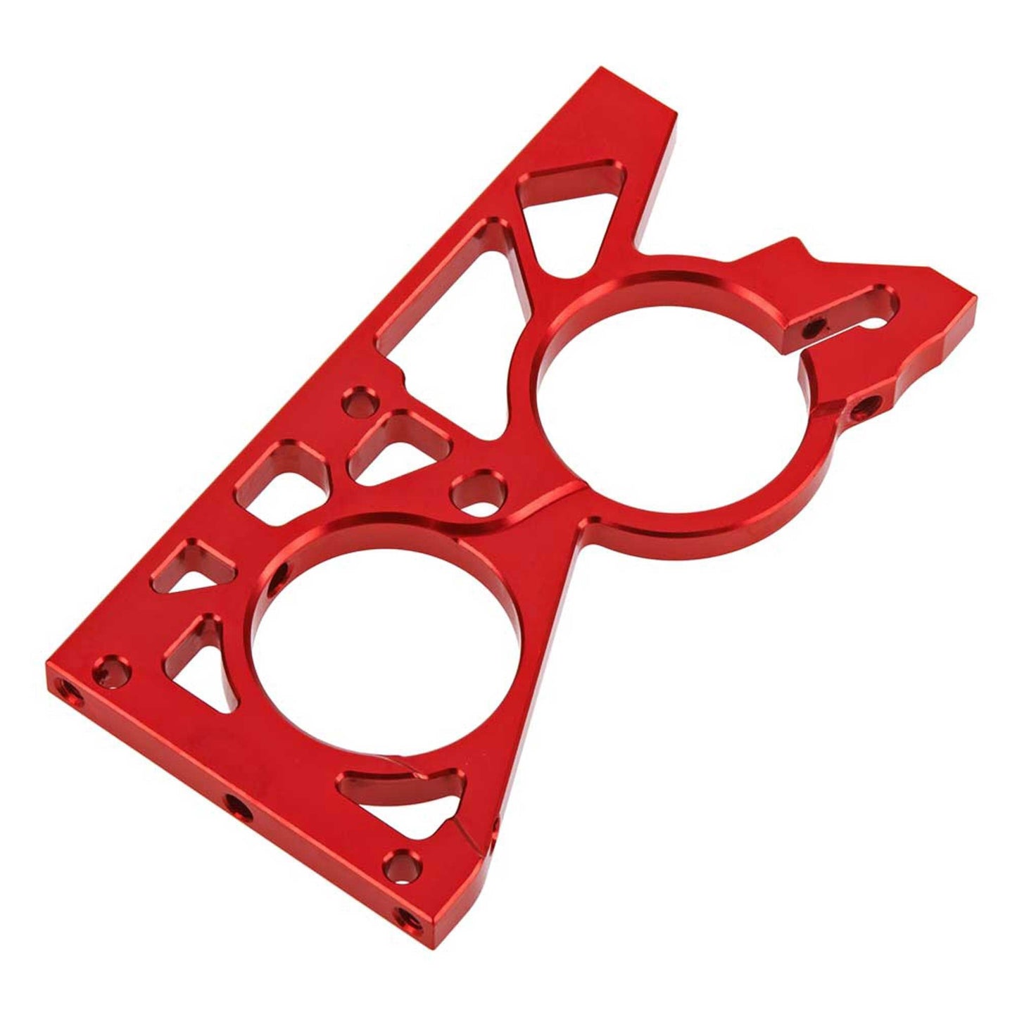 Red Aluminum Mid-Rear Bulkhead for ARRMA Vehicles (ARAC3469)