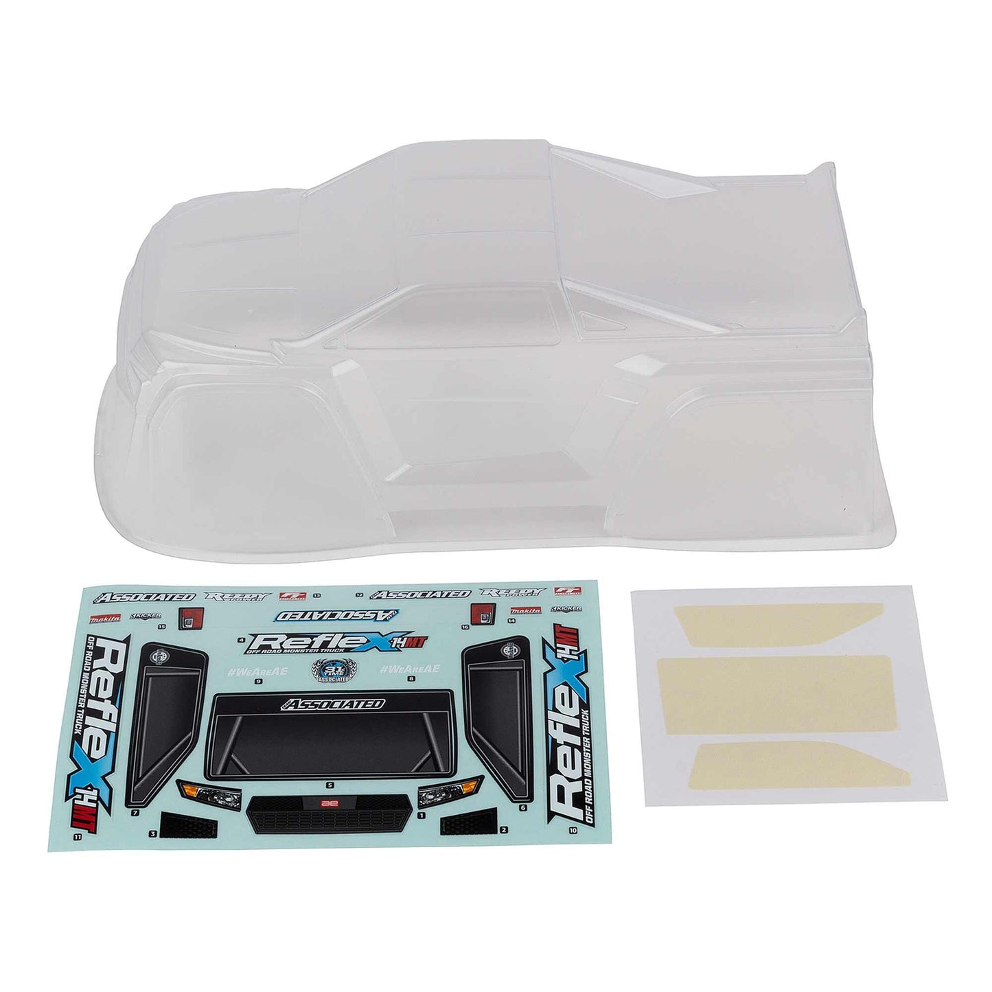 Reflex 14MT Clear Body Set for Monster Truck (ASC21622)