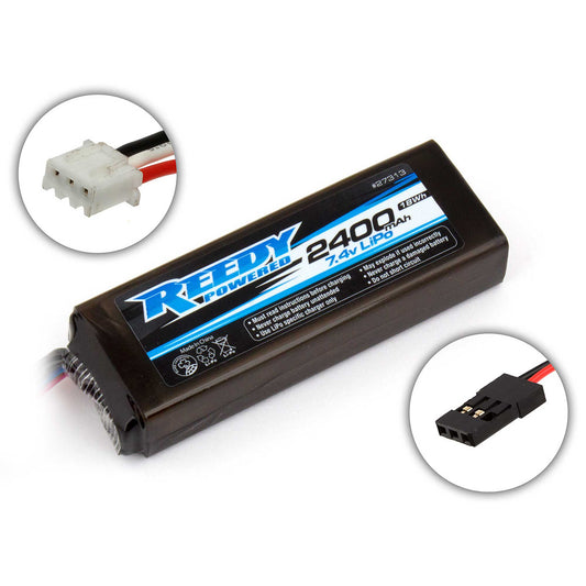 7.4V 2400mAh 2S Reedy LiPo Transmitter & Receiver Battery (ASC27313)