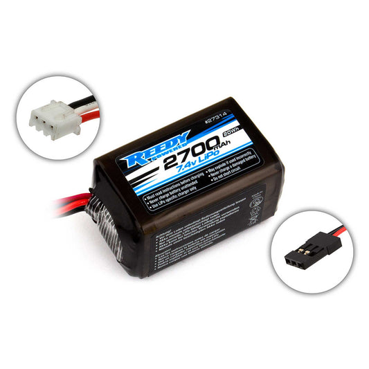 Reedy 7.4V 2700mAH 2S LiPo Hump Receiver Battery (ASC27314)