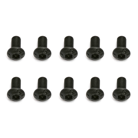 M3x0.5x6 Button Head Cap Screws (10 Pack) (ASC31531)