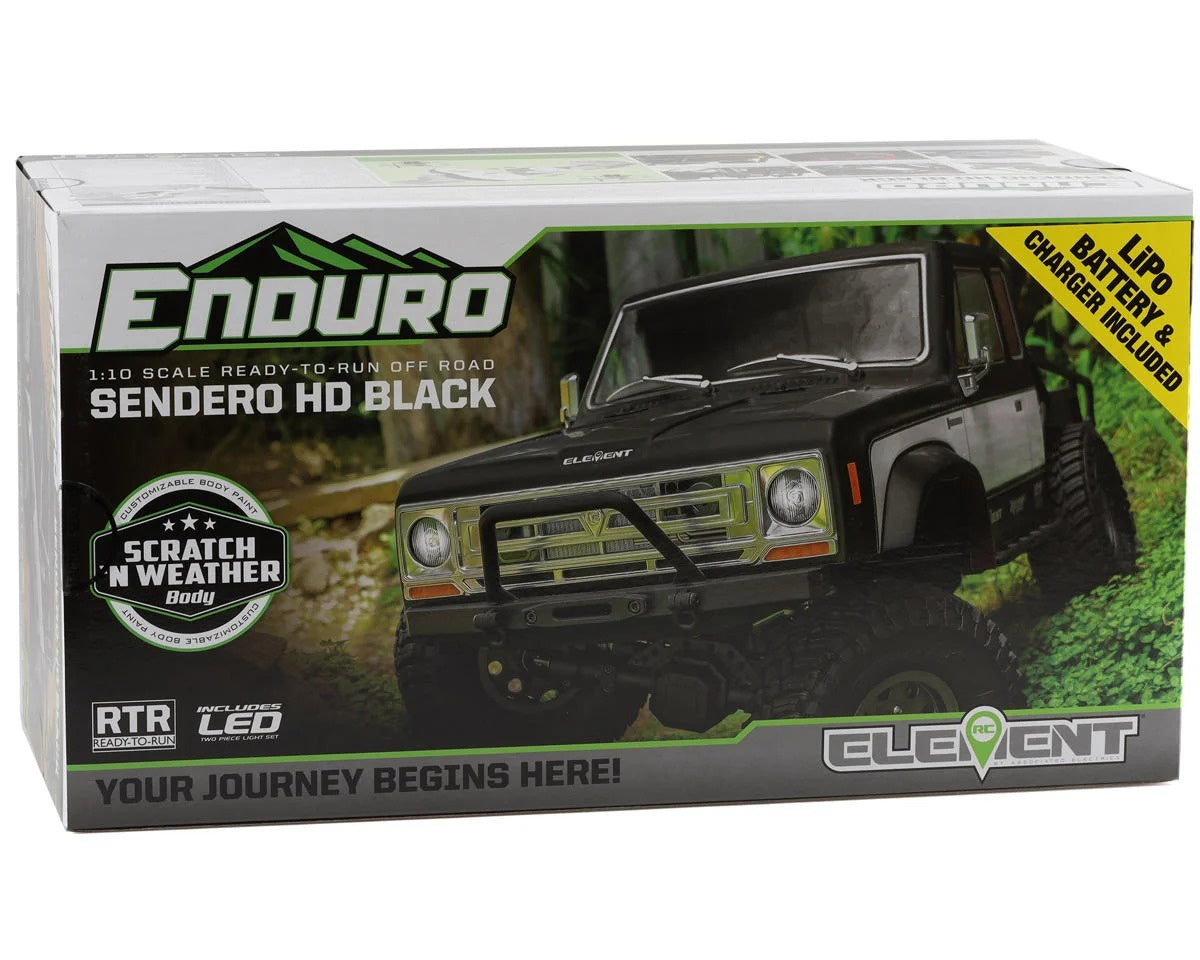 1/10 Enduro Sendero HD Ready to Run (Black) (ASC40123)