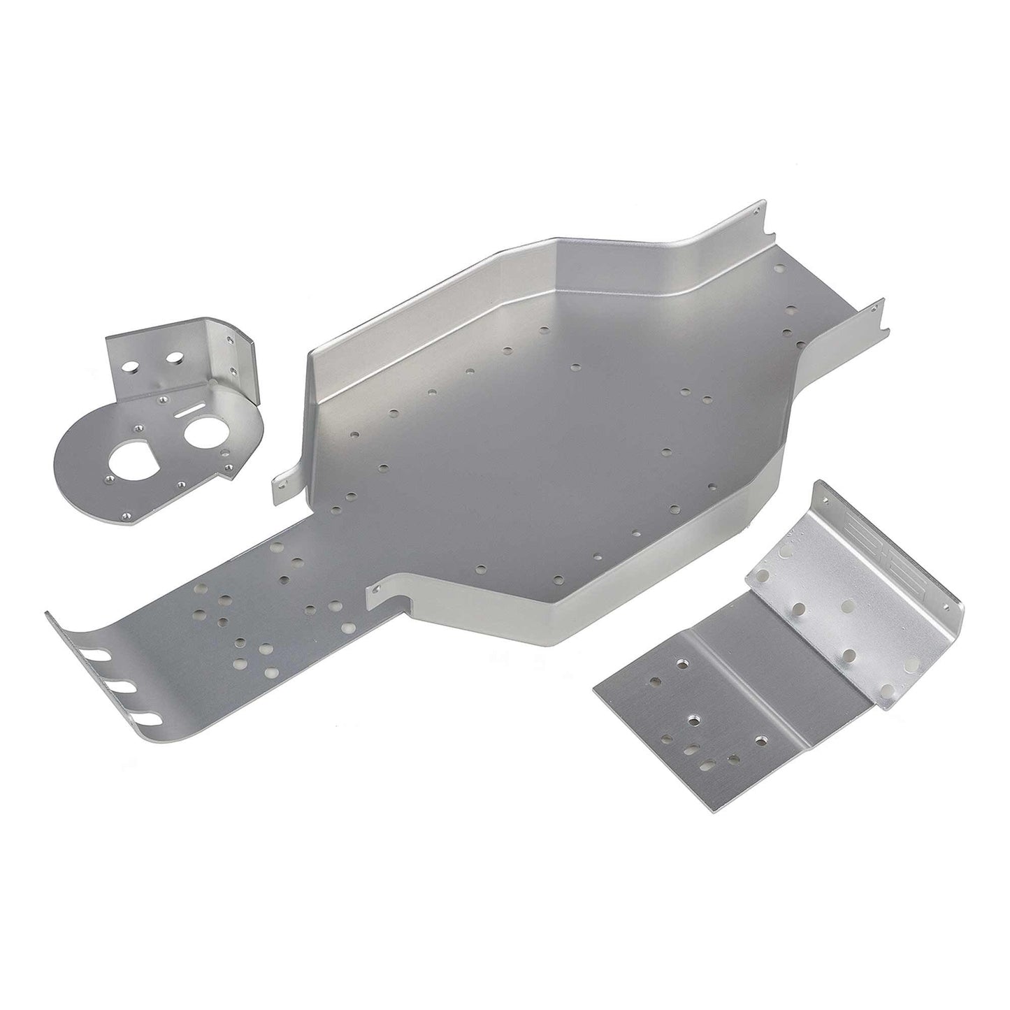 RC10CC Chassis with Nose Plate and Motor Mount Silver (ASC6311)