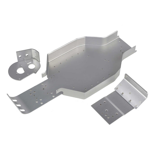 RC10CC Chassis with Nose Plate and Motor Mount Silver (ASC6311)