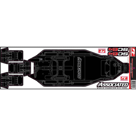 RC10SC6.4 FT Chassis Protective Sheet (ASC71185)