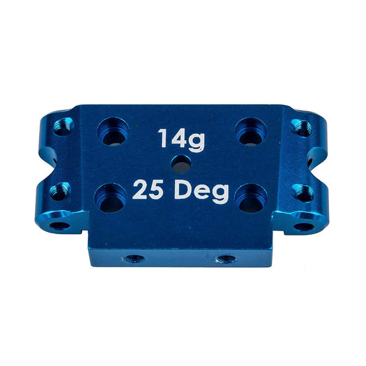 Aluminum Front Bulkhead for DR10 FT (Blue) (ASC72006)