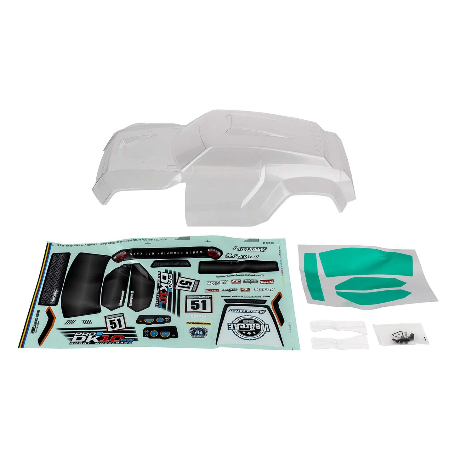 Pro2 DK10SW Desert Buggy Body Clear Body for Pro2 DK10SW (ASC72119)