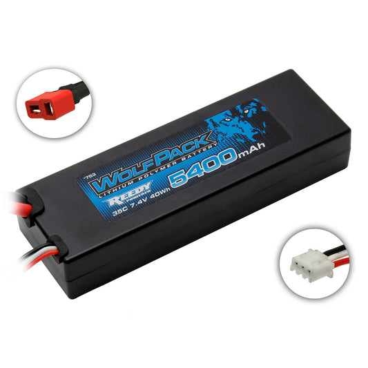 Reedy WolfPack 7.4V 5400mAh 35C 2S LiPo Battery with T-plug (ASC753)