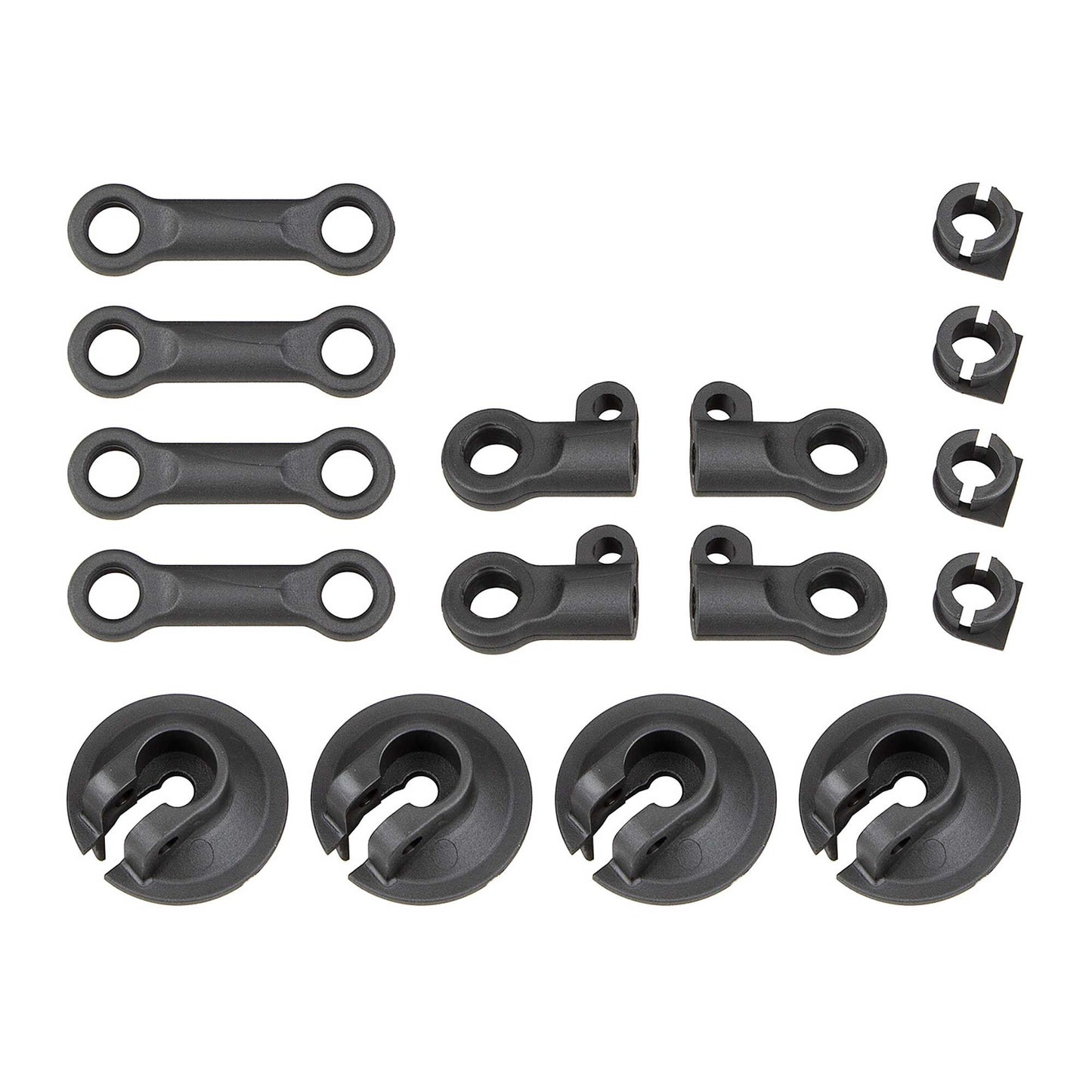 Spring Cups and Shock Rod Ends for RC8B4 (ASC81512)