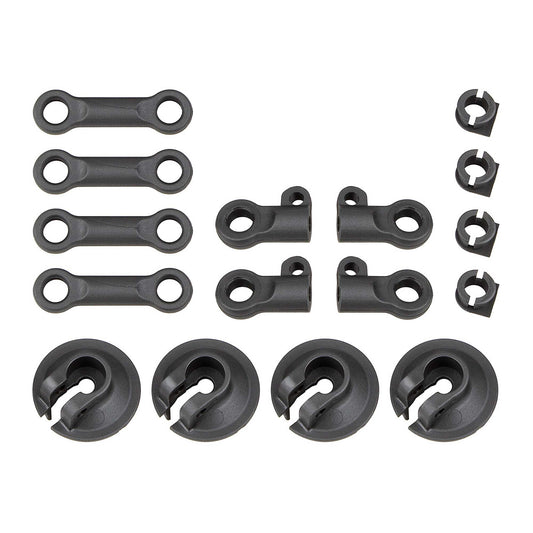 Spring Cups and Shock Rod Ends for RC8B4 (ASC81512)