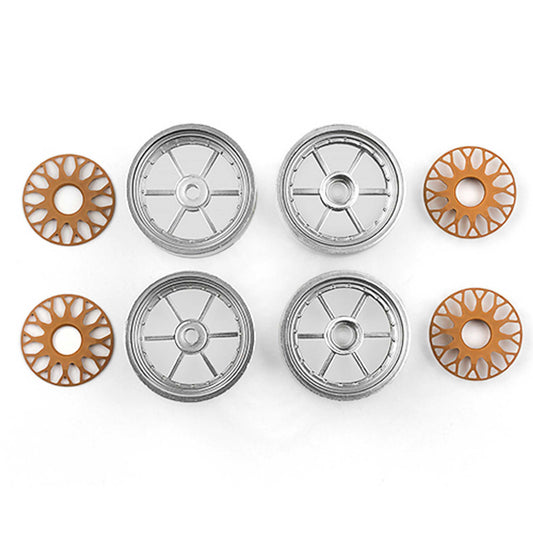 RC10DS Front and Rear Wheels (ASC8827)