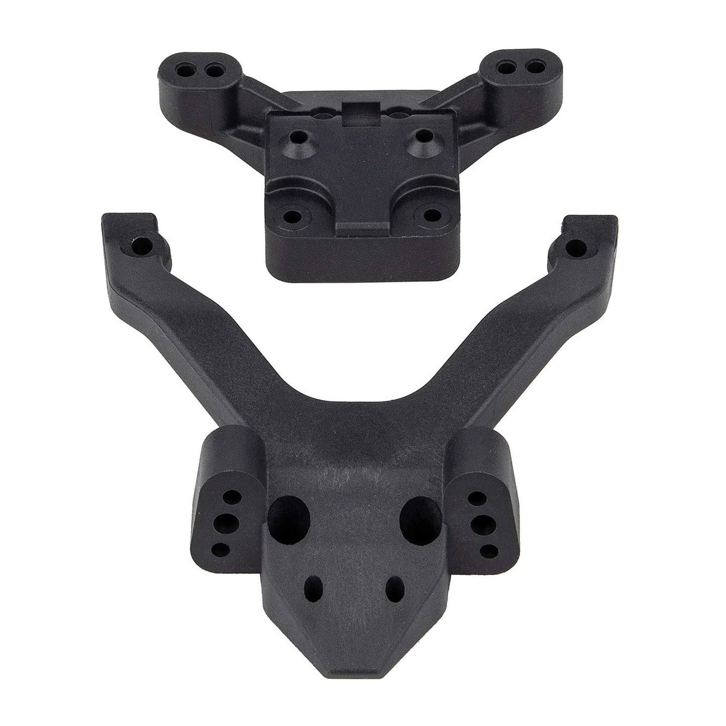 RC10B6.4 FT Top Plate and Ballstud Mount Carbon (ASC91972)