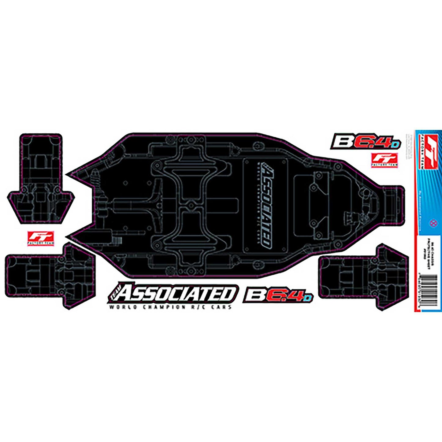 RC10B6.4D FT Chassis Protective Sheet (ASC91980)