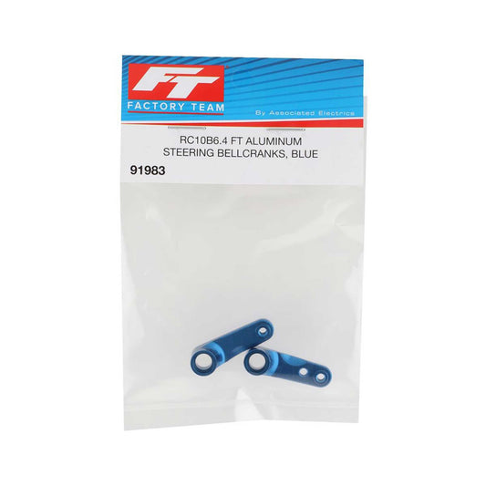 RC10B6.4 FT Steering Bellcranks, blue aluminum