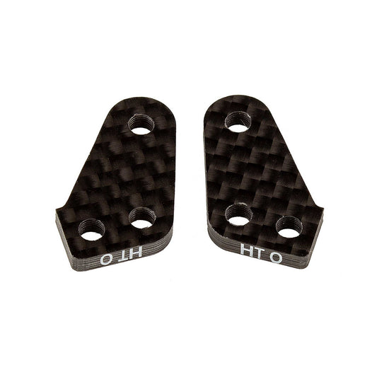 RC10B74 FT Steering Block Arms Carbon Fiber (ASC92305)