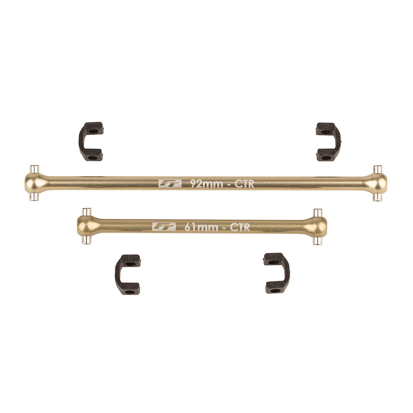 RC10B74.2 FT Center Dogbone Set Aluminum (ASC92373)