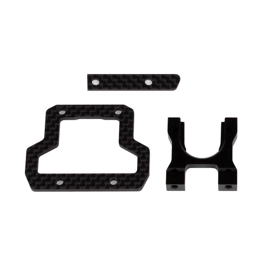 RC10B74.2 Center Bulkhead and Brace Set with Decoupled Slipper (ASC92378)