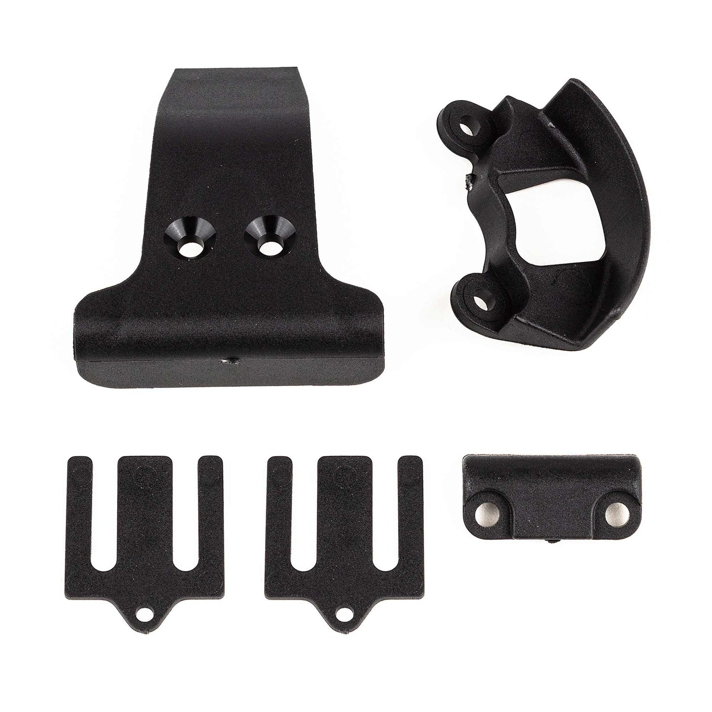 RC10B7 Spur Gear Cover with Bumpers and Bulkhead Shims (ASC92427)