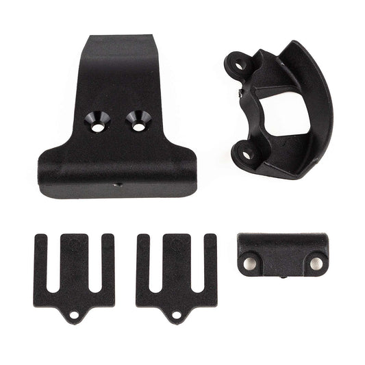 RC10B7 Spur Gear Cover with Bumpers and Bulkhead Shims (ASC92427)