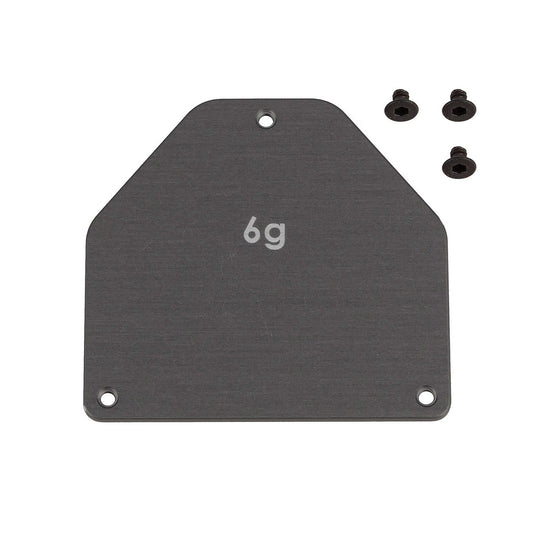 RC10B7 FT Aluminum Servo Weight Plate 6g (ASC92444)