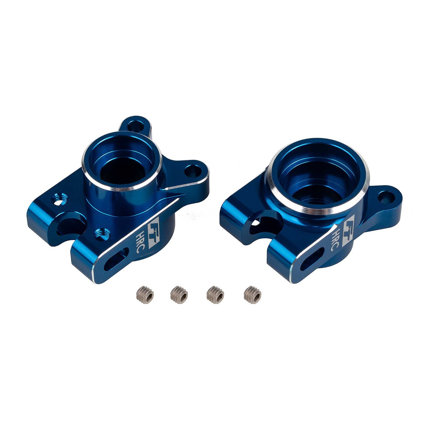 Aluminum Factory Team Rear Hub Set HRC Blue for RC10B7 (ASC92473)