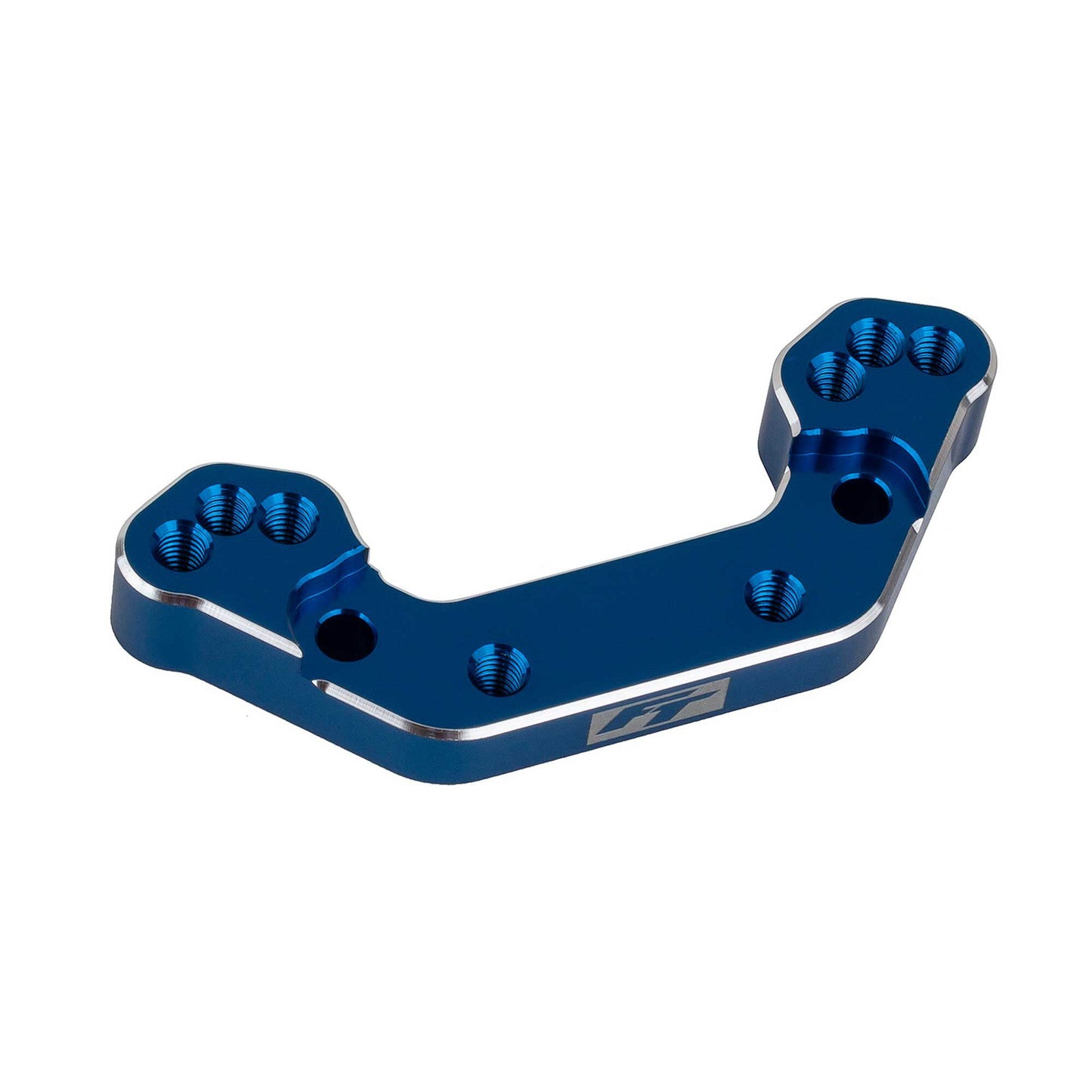 Aluminum Factory Team Ballstud Mount +2mm Blue for RC10B7 (ASC92477)
