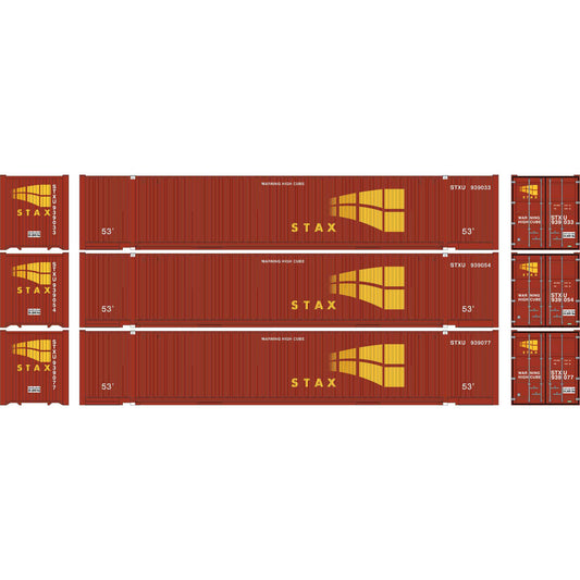 HO 53' Jindo Containers (STXU #939033, #939054, #939077) - Set of 3 (ATH-1003)