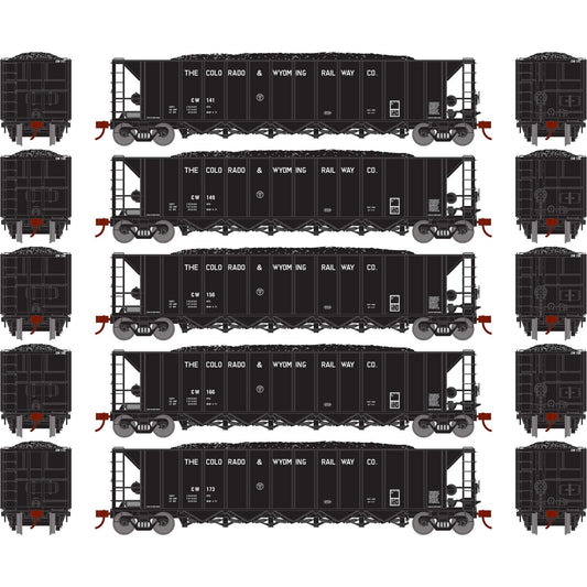 HO Ortner 5-Bay Rapid Discharge Hopper Model (ATH-1039)