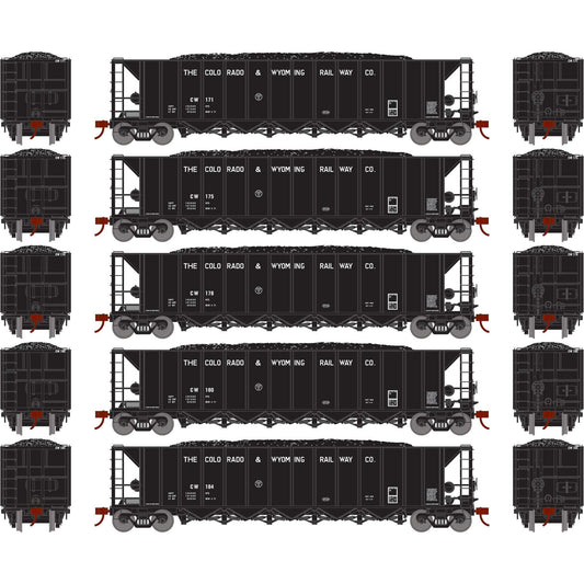 HO Ortner 5-Bay Rapid Discharge Hopper (ATH-1062)