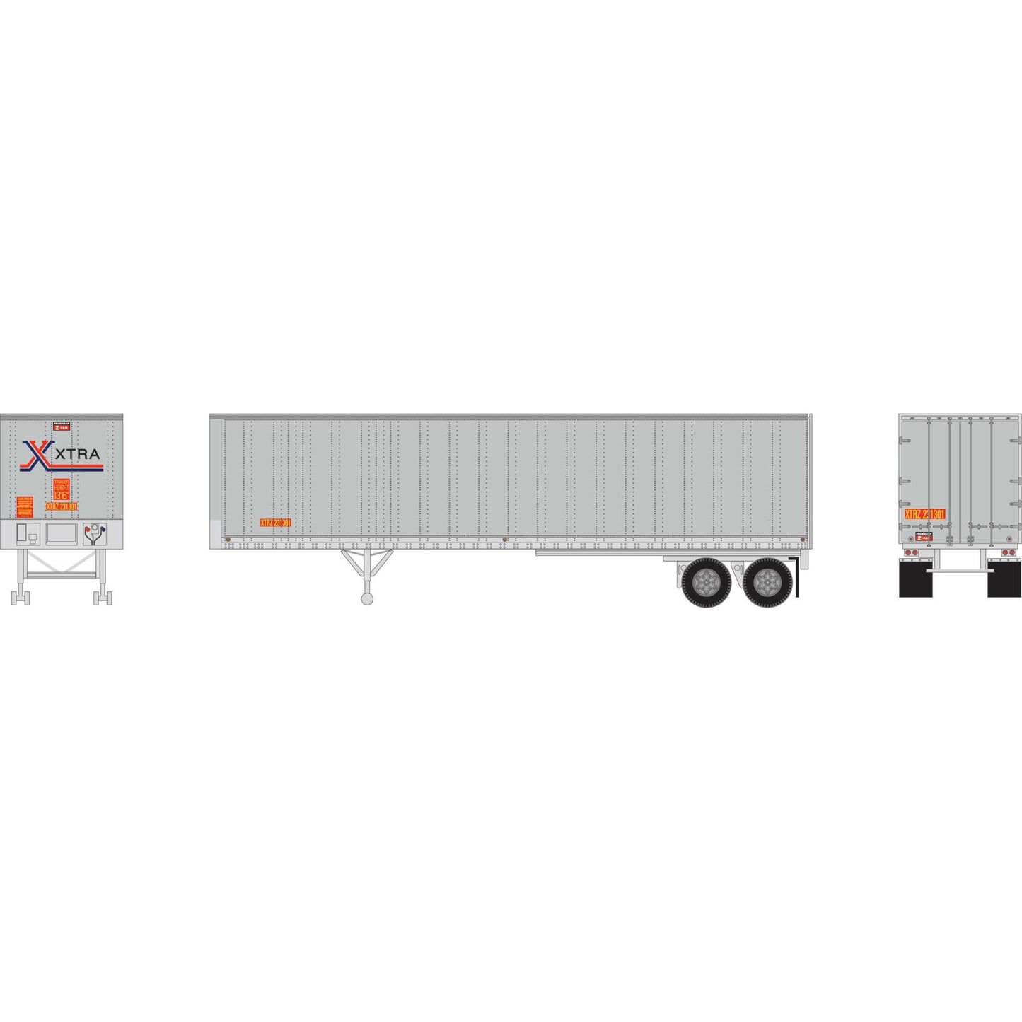 N 40' Fruehauf Trailer XTRA XTRZ (ATH-1108)