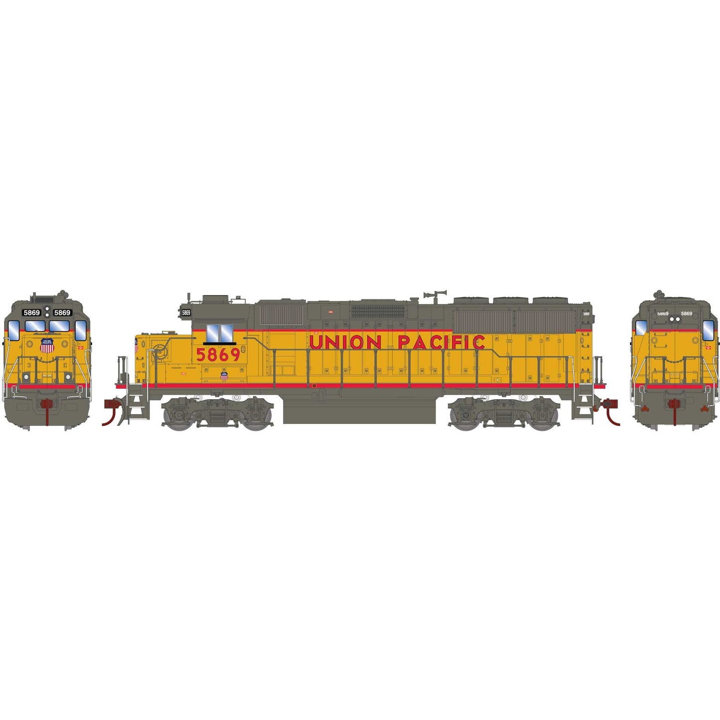 HO EMD GP60 Locomotive Sound-Ready Union Pacific #5869 (ATH-1110)