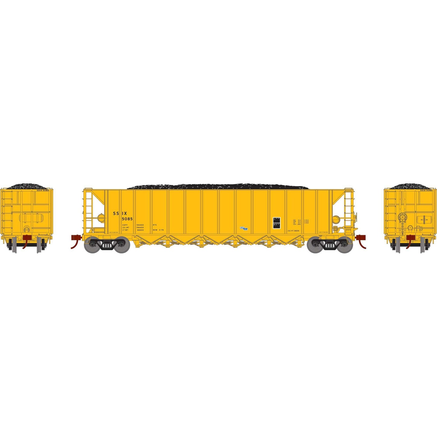 HO Ortner 5-Bay Rapid Discharge Hopper (ATH-1117)