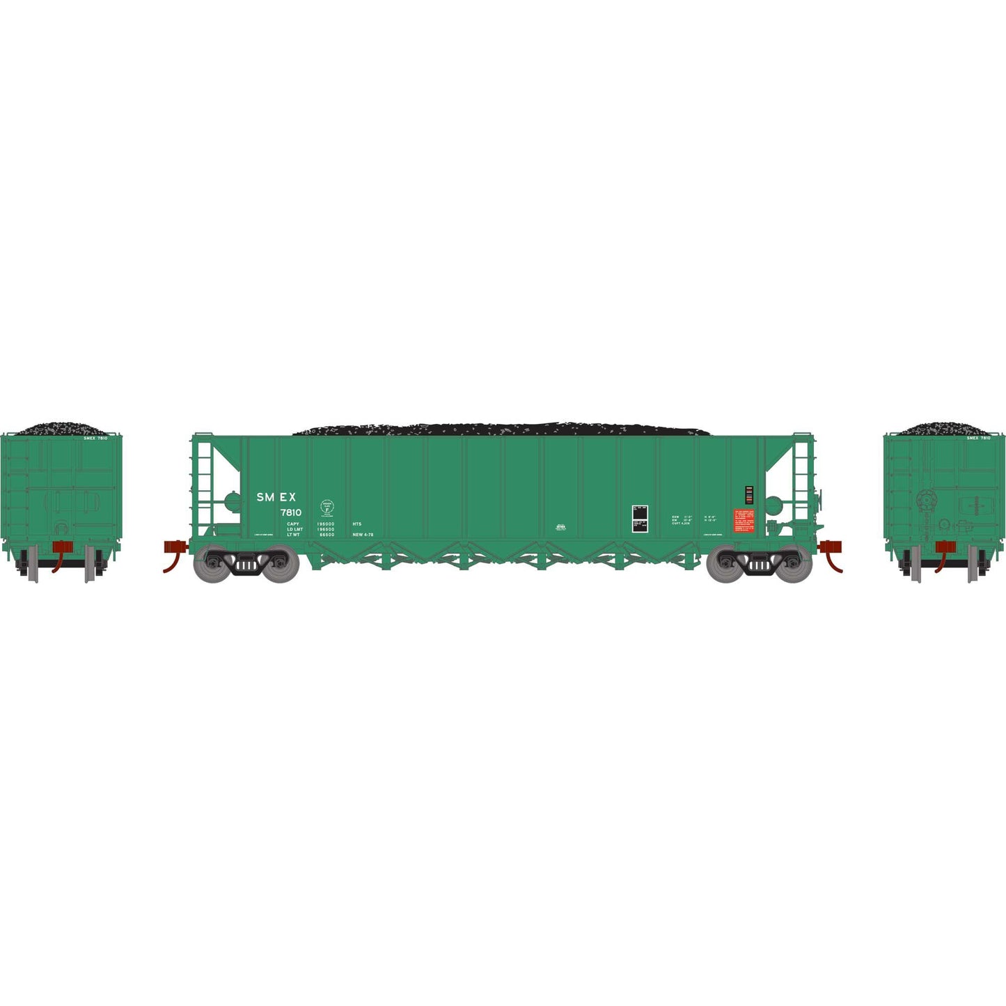 HO Ortner 5-Bay Rapid Discharge Hopper (ATH-1126)