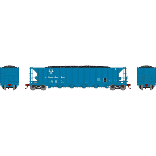 HO Ortner 5-Bay Rapid Discharge Hopper USSX #1 (ATH-1142)