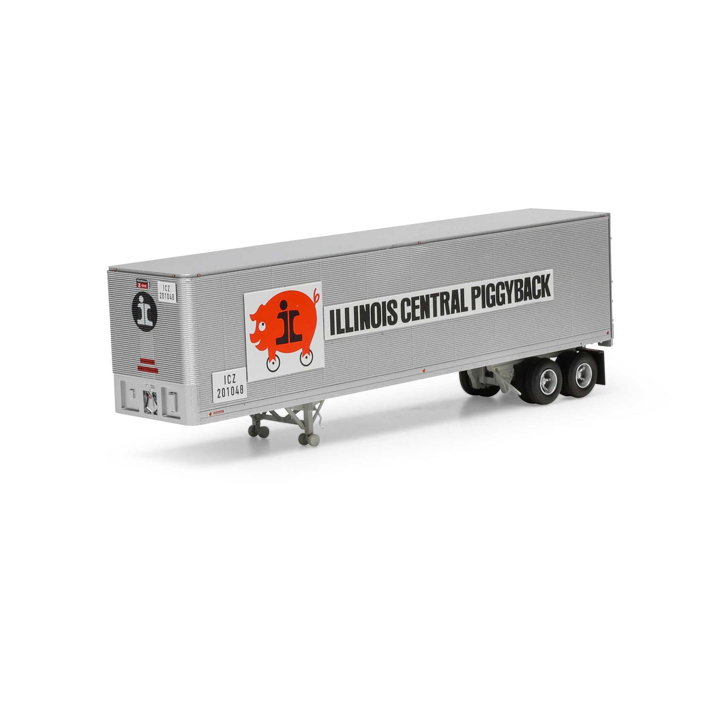 HO 40' Fruehauf Trailer Illinois Central ICZ #201048 (ATH-1155)