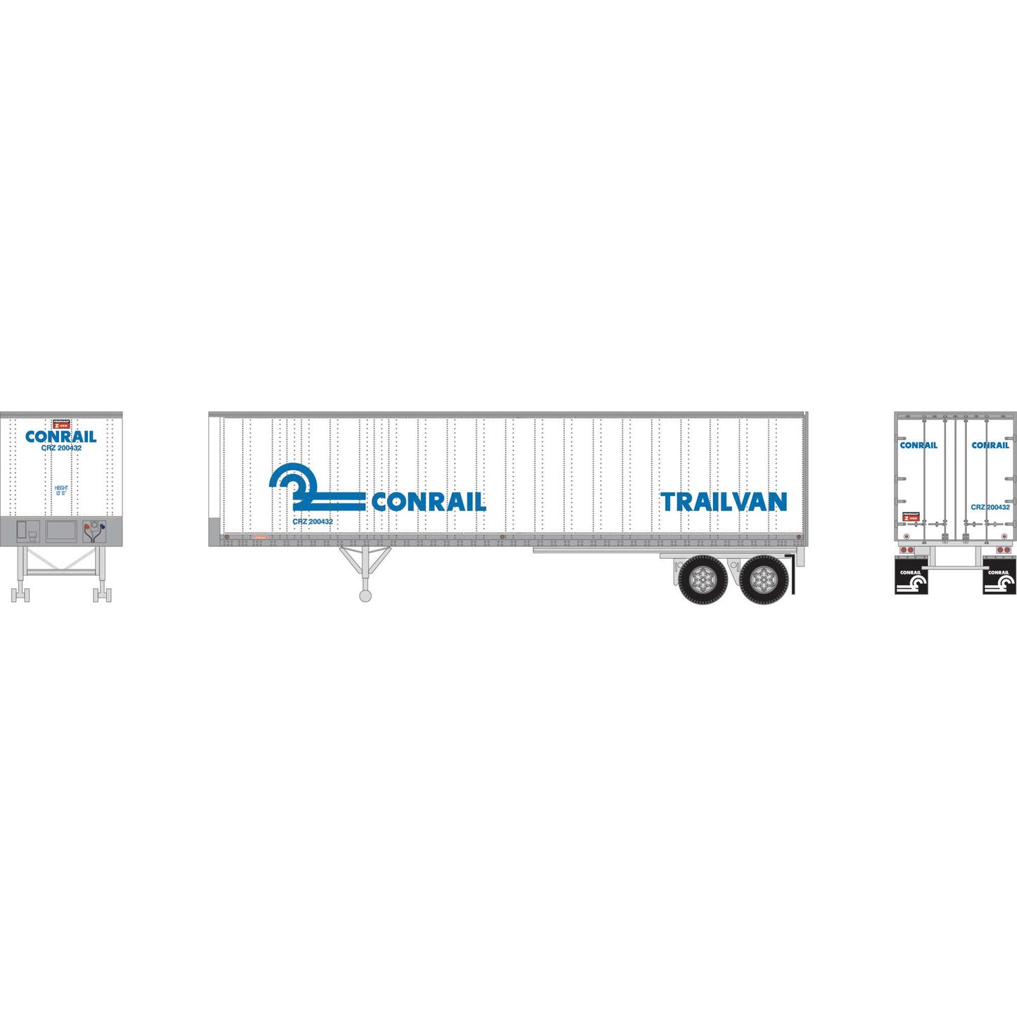 N 40' Fruehauf Trailer Conrail CRZ #200432 (ATH-1178)