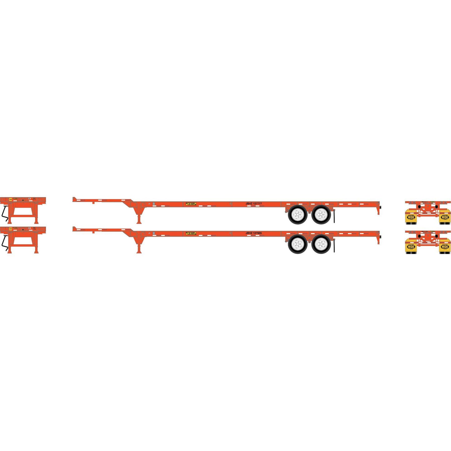 HO 53' Chassis JB Hunt JBHZ #127777 / 127905 (2) (ATH-1215)
