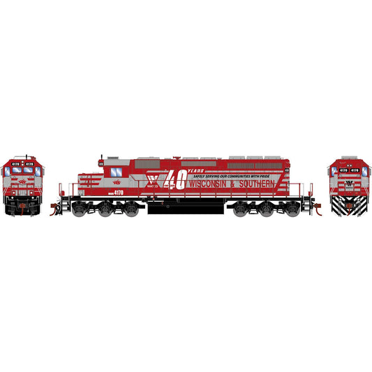 HO EMD SD40-2 Locomotive with DCC and Sound WAMX #4170 (ATH-1267)