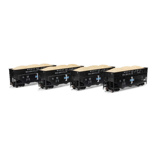 HO 40' Wood Chip Hopper with Load (ATH-1279)