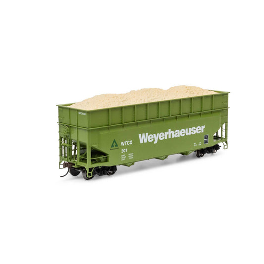 HO 40' Wood Chip Hopper with Load (ATH-1280)
