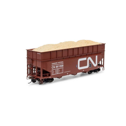 HO 40' Wood Chip Hopper with Load (ATH-1283)