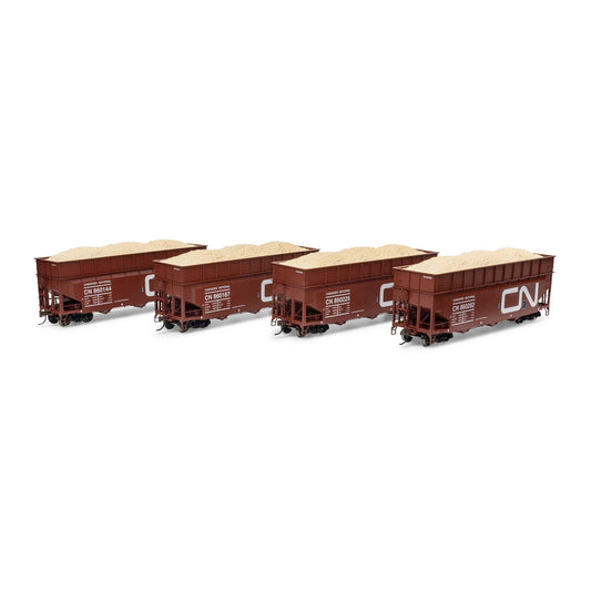 HO 40' Wood Chip Hopper with Load (ATH-1285)