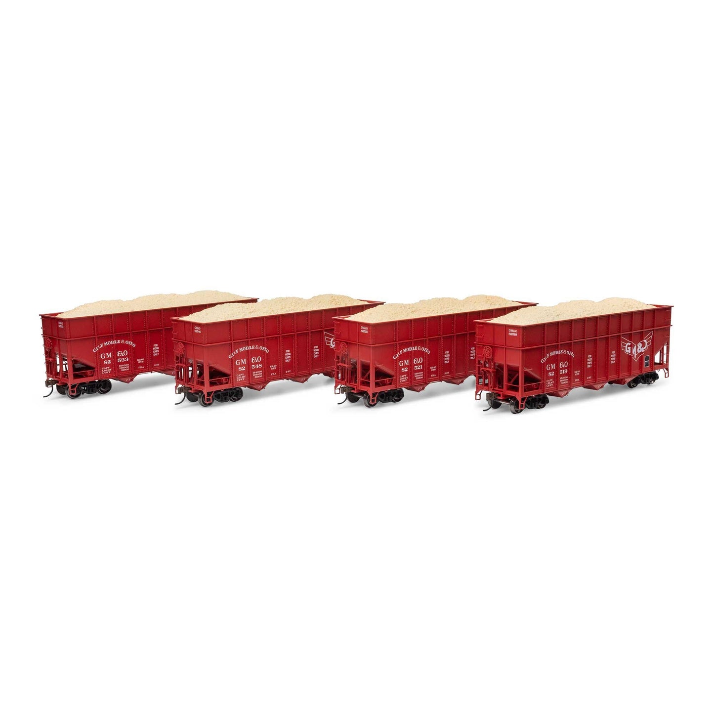 HO 40' Wood Chip Hopper with Load (ATH-1288)