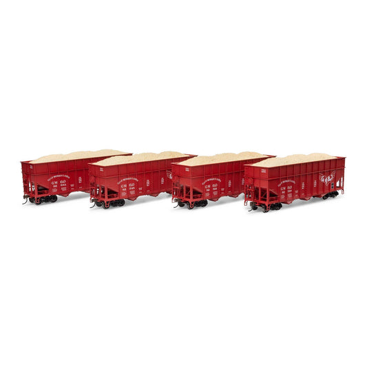 HO 40' Wood Chip Hopper with Load (ATH-1288)
