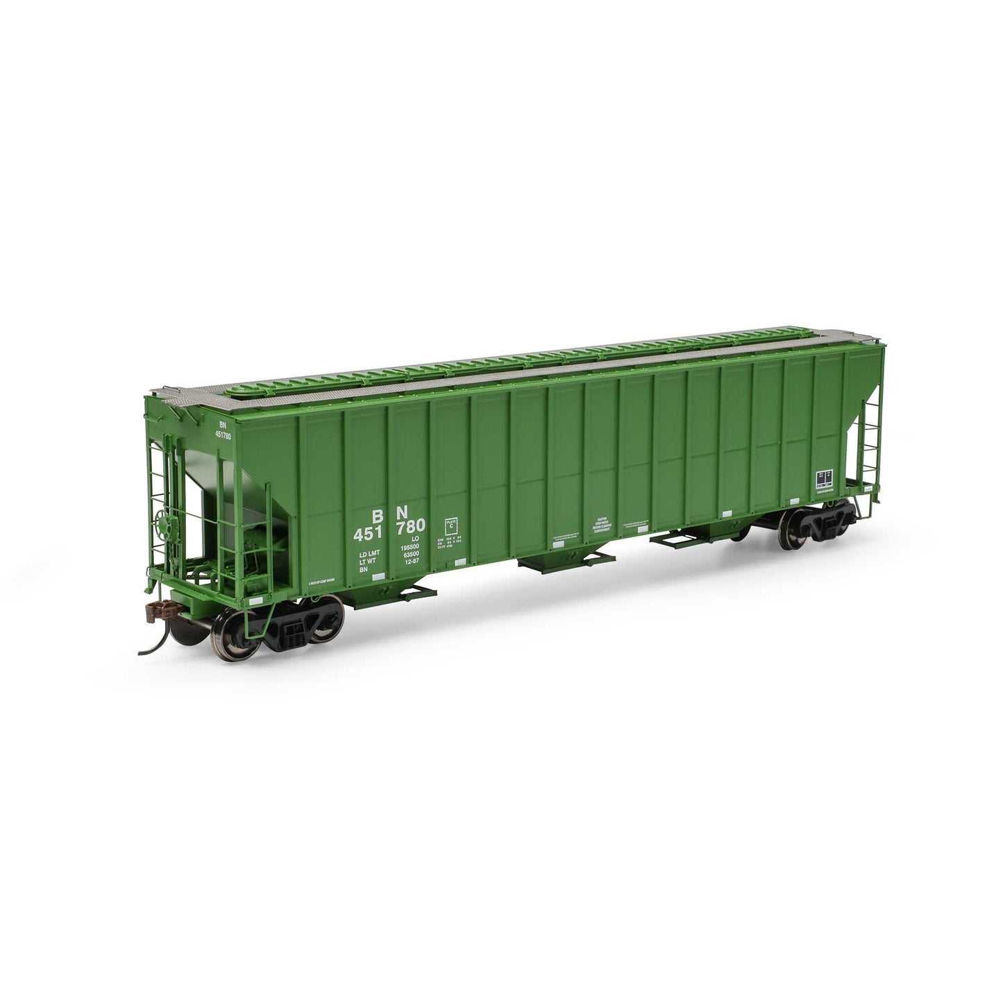 HO FMC 4700 Covered Hopper, Burlington Northern #451780 Model (ATH-1315)