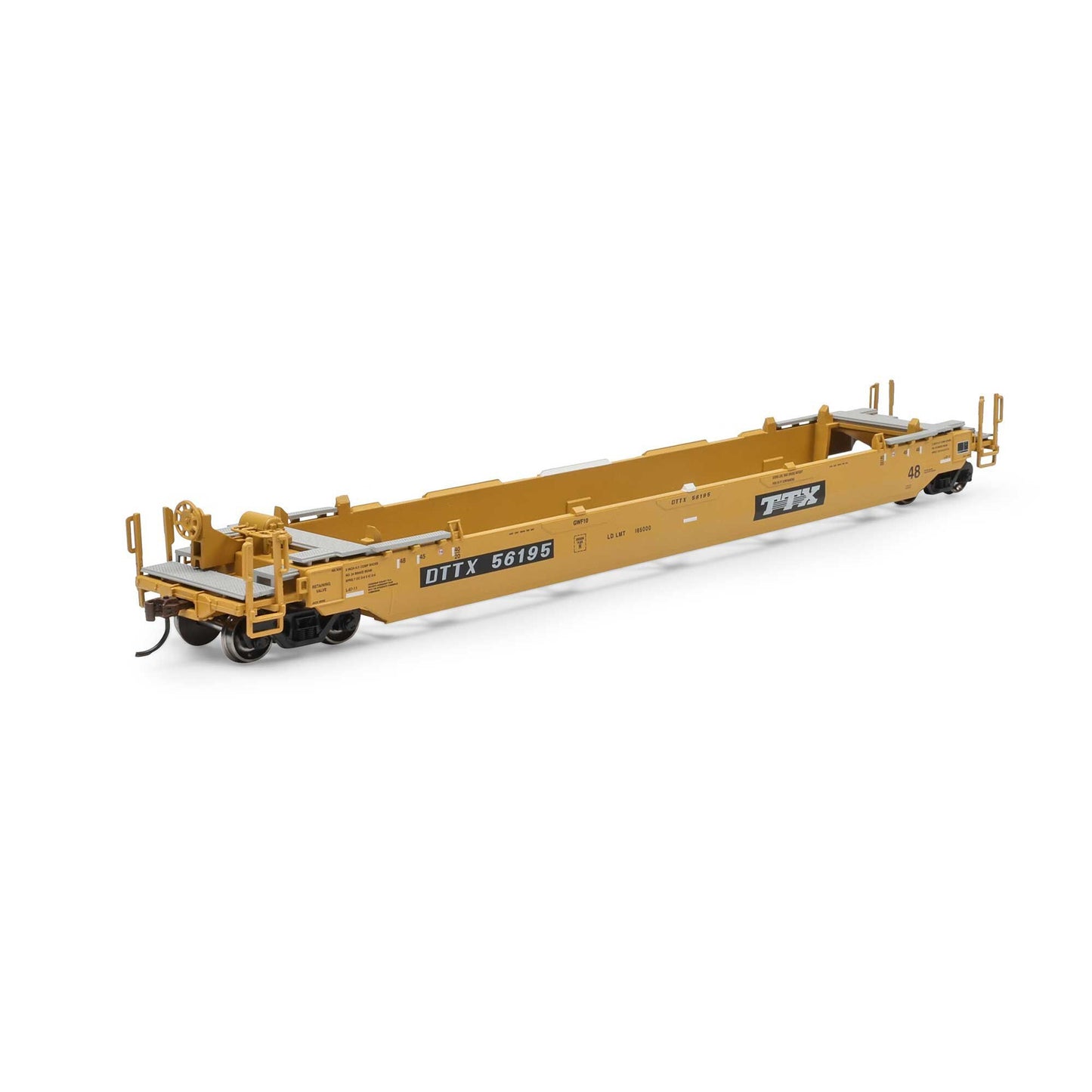 HO ATH 48' Husky Stack Well Car DTTX #56195 (ATH-1349)