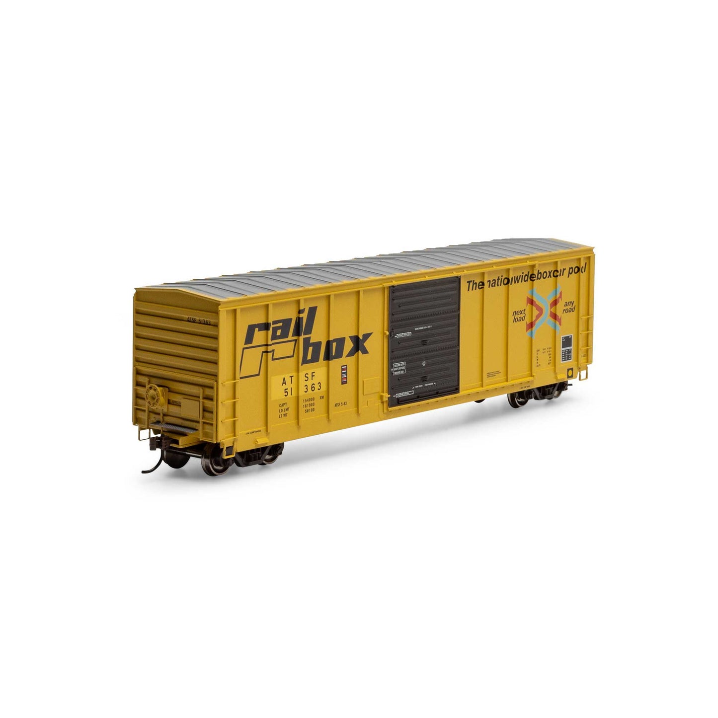 HO 50' PS 5277 Box Car ATSF Primed For Grime 'Ex-Railbox' (ATH-1365)